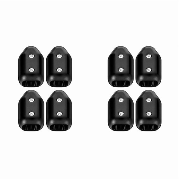 8 Pcs Reusable Rope Clamps, 1/2 Inch Plastic Chain Connector, Suitable for 9-10 mm Nylon or Braided Ropes