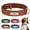 Brown, variant on Pet Artist Soft Padded Dog Leather Collar Personalized Pet Name ID Tag Engraved Adjustable