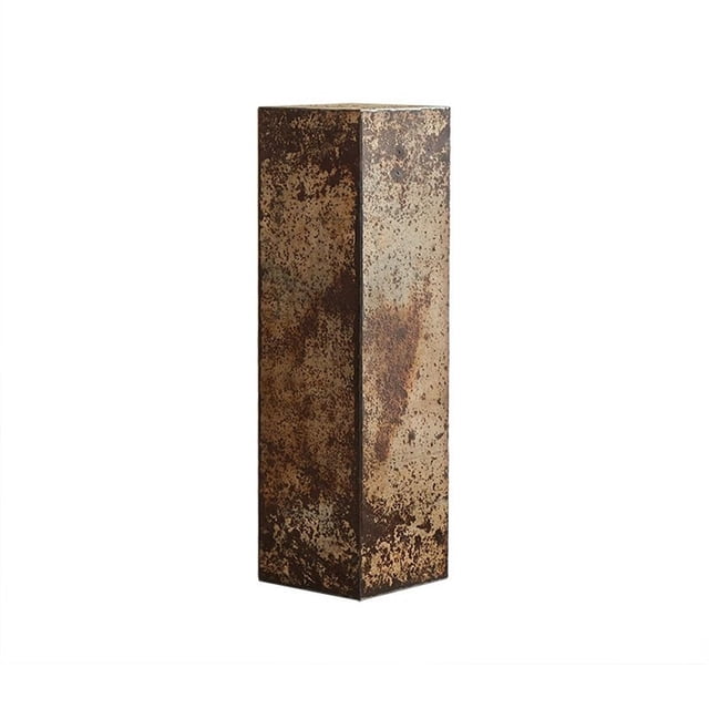 Metal Iron Skin Ornament Display Base, Vintage Distressed Living Room Flower Table Rack