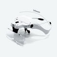 thumbnail image 4 of LED Lighted Magnifying Glass Hands-Free Head-Mounted Magnifier with 5 Detachable, 4 of 8
