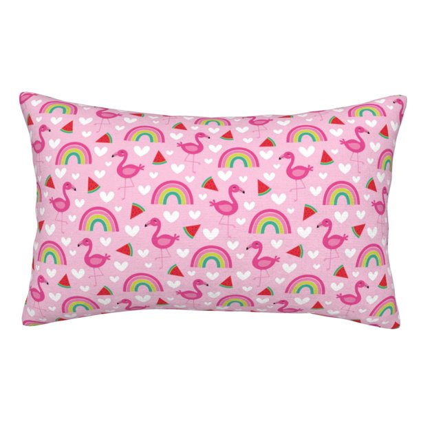 Balery Cute Flamingo Funda de Cojín Estampada, Regalos para Mujeres, Regalos de Amor para Ella, Regalos para Novia o Esposa, Funda de Almohada-20"x30"