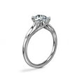 thumbnail image 3 of 1.00 Carat Excellent Oval Cut Natural Diamond Unique Solitaire Ring for Engagement Solid 14K White Gold Size 8.5, 3 of 8