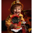 thumbnail image 6 of DolliBu Wild Penguin Firefighter Stuffed Animal - Penguin Fireman Toy with Red Fireman Costume Outfit and Fireman Hat, Cute Ocean Life Stuffed Animal Fire Fighter Doll Plush Toy for Kids - 7 Inch, 6 of 7