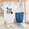 thumbnail image 3 of Proof Daddy Can't Resist Nurses Heart Romper Boys or Girls Infant Baby Brisco Brands 6M, 3 of 6