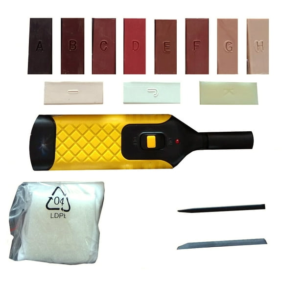 TV Time Direct Miracle Hardwood & Laminate Floor Scratch and Hole Repair Kit – 13-Piece Plastic Set – Multicolor – 1 Pack