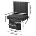 thumbnail image 3 of Lolynie Portable Folding Stadium Chair - Lightweight Bleacher Seat For Sports Games Park Events, 3 of 8
