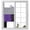 Purple Gray Black, variant on Purple Grey Privacy Window Film, Decorative Frosted Glass Window Film, Modern Purple Geometric Reusable Peel and Stick Static Cling for Home Bathroom Office Glass Door 17.7"x39.3"