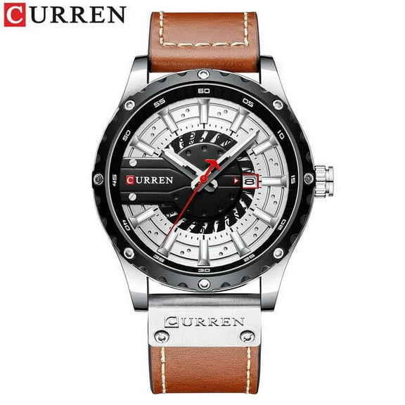 CURREN Wrist Watches for Men Quartz Leather Blue Male Clock 2021 Fashion Casual Top Brand Wristwatches with Date
