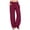 Wine #74, variant on WULMLEO Linen Pants Women Spring Summer Dressy Casual High Waisted Drawstring Pant Cotton Straight Leg Lounge Trousers Gray S
