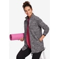 thumbnail image 4 of Woman Within Zip-Front Microfleece Jacket Long Oversized Fleece, 4 of 4