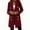 Burgundy-M, variant on Womens Fall Winter Wool Coats Double Breasted Peacoat Trench Coats