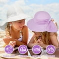 thumbnail image 3 of 1/2 Pack Toddler Baby Sun Hat Kids Summer UPF 50+ for Boys Girls Adjustable Beach Hats with Bucket Wide Brim Age 1-7 Years, 3 of 6