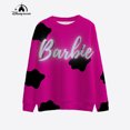 thumbnail image 3 of Sudadera nueva para mujer 2024, jersey con estampado de Barbie de dibujos animados, primavera y otoño, informal, holgada, con cuello redondo, regalo, 3 of 5