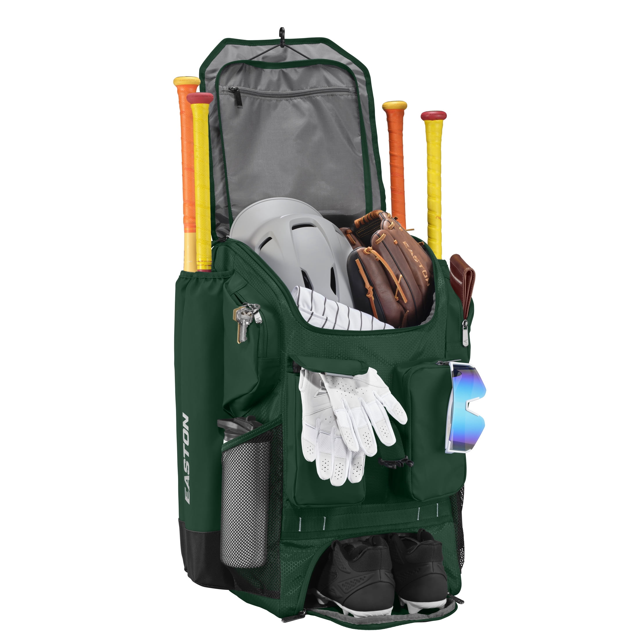 Easton Five Tool Phenom Backpack | Baseball Equipment Bag | Green