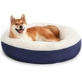thumbnail image 5 of Round Donut Cat and Dog Cushion Bed, 30in Pet Bed for Medium or Large Dogs, Anti-Slip & Water-Resistant Bottom, Soft Durable Fabric Pet beds, Washable Calming Cat & Dog Bed Grey, 5 of 7