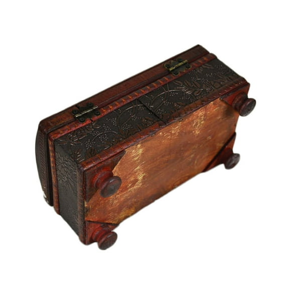 Newly Upgraded Version 21*12*11Cm Elegant Crafted Wooden Antique Handmade Old Removable Tissue Box Antique Tissue Box Multicolor