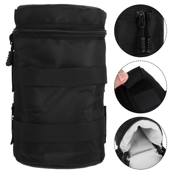 MOKKHNB Shockproof Camera Lens Bag with Sponge Padding, and Carry Case