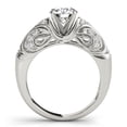 thumbnail image 2 of Filigree Art Deco Bridal Engagament Ring 1.9 Ct Diamond 14K White Gold Over, 2 of 2