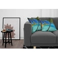 thumbnail image 3 of Ambesonne Tropical Throw Pillow Cover 2 Pack, Palm Trees Sea Beach, 24", Turquoise Blue, 3 of 7