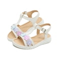 thumbnail image 3 of Sandalia Huarache Para Niña Flores Color Beige Con Broche beige 15, 3 of 6