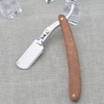 thumbnail image 3 of Straight razor with real wood handle with blade holder, 3 of 7