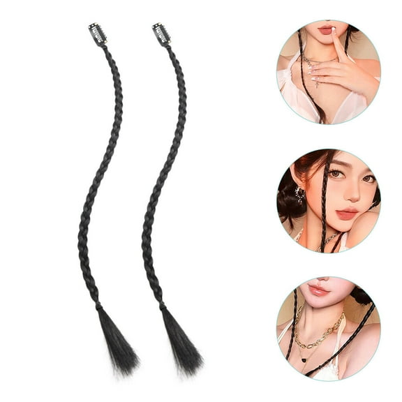 LOLIPPYY Braid Hair Extensions 2Pcs Color For Daily Wear And Dates Girls