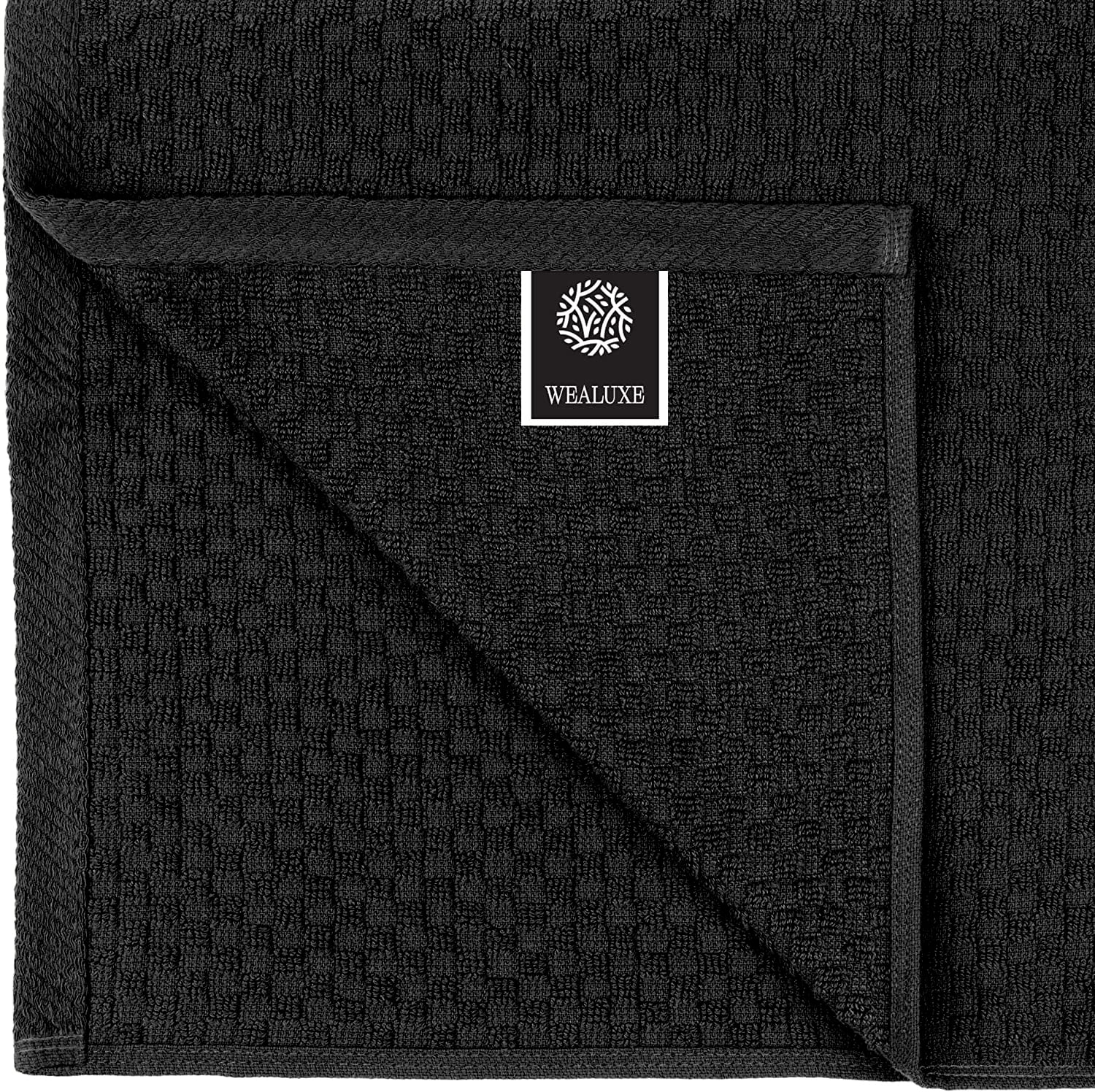 12 Pack] Kitchen Dish Hand Towels, 100% Cotton Dobby Weave, 410GSM