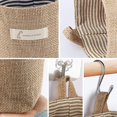 thumbnail image 4 of 3 Pcs Retro Hanging Storage Bag Small, Cotton And Linen Foldable Basket Organizer With Handle And 6 Hooks For Office Home Kitchen Makeup, Keys, Gadget, 4 of 5