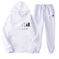 thumbnail image 1 of Venta de liquidación Chándal deportivo con capucha para mujer, ropa unisex de dos piezas para correr, jersey de manga larga, sudadera con capucha + conjunto de pantalones de chándal Blanco M, 1 of 2