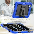 thumbnail image 2 of FJLBDE Case for iPad Pro 11 Inch (M4 2024/M5 2025), Rugged Shockproof Tablet Cases Cover with Kickstand Shoulder Strap, Blue, 2 of 7