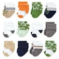 thumbnail image 3 of Luvable Friends Cotton Rich Baby Terry Socks 24-Pack, Camo, 0-6 Months, 3 of 3