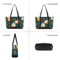 thumbnail image 6 of FORMRS Canvas Laptop Tote Bag for Women with 15.6" Computer Compartments Shoulder Handbag, Floral Oranges, 6 of 7