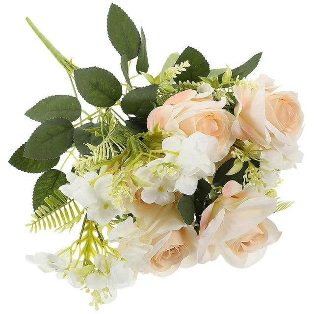 Arificial Rose Flower Bouquet Diy Rose Flower Decoration Faux Flowers Bouquet