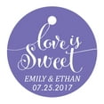 thumbnail image 1 of 100 PCS Love is Sweet Customized Hang Tags Personalized Wedding Favor Gift Paper Tag, 1 of 1
