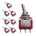 thumbnail image 2 of mxuteuk 8pcs MTS-102 3 Terminal 2 Position SPDT Mini Miniature Toggle Switch Car Dash Dashboard ON/ON 5A 120V 2A 250V, 2 of 4