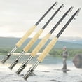 thumbnail image 5 of NEW 2.1M  telescopic Fly Fishing Rod Portable Carbon UltraLight Fast Action Fly Fishing Rod Cork handle Tackle, 5 of 8