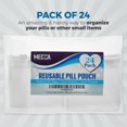 thumbnail image 5 of MEDca Zippered Pill Pouch Bags with Slide Lock, Clear Plastic, 24-Pack, Travel Friendly, 5 of 10