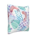 thumbnail image 3 of LNWH Watercolor Abstract Geometric Texture Throw Pillow Covers, Square Soft Linen Decorative Pillow Cases, 20"x20", 3 of 8