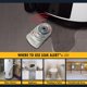 thumbnail image 4 of ¡Alerta de fuga de circonio + LED! Detector de fugas de agua y sensor de inundación Alarma/Sensor de fugas de agua con alarmas de fugas duales Audio de 90 dB + Luces LED intermitentes/Funciona con pil, 4 of 6