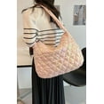 thumbnail image 3 of Kukuzhu Quilted Tote Bags for Women Lightweight Quilted Puffer Shoulder Bags Cotton Padded Hobo Purse Lattice 2023, 3 of 7