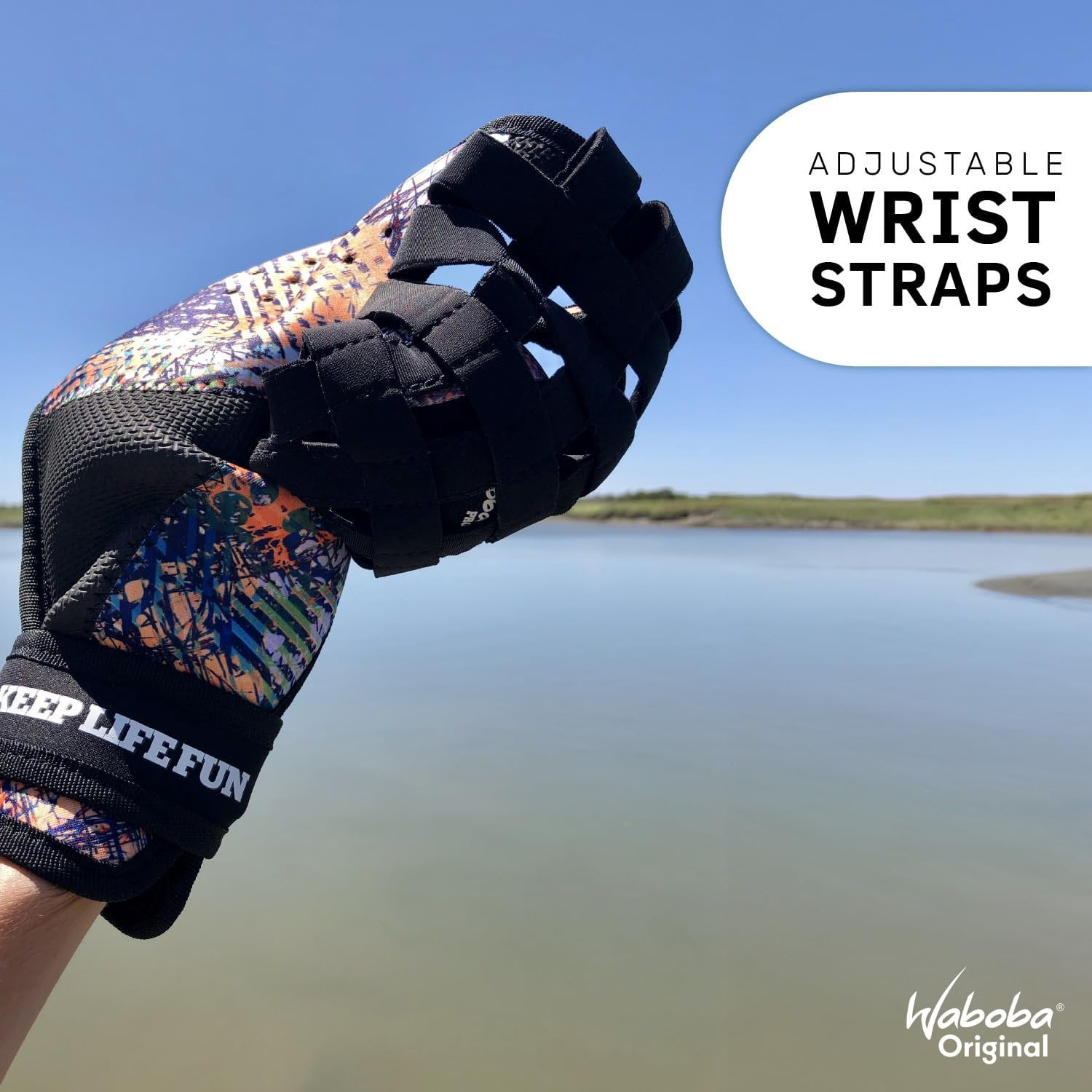 Waboba Water Pro Catch Glove & Pro Water-Bouncing Ball Set Ball Catching Baseball-Style Mitt