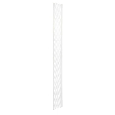Genova 6 in. W x 5 ft. L White Vinyl Gutter Guard