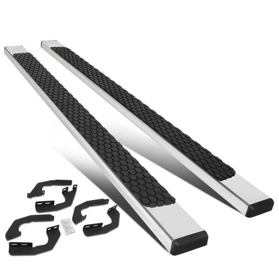 For 2005 to 2022 Toyota Tacoma Double/Crew Cab Pair 5" Stainless Steel Flat Side Step Bar Running Boards