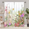 thumbnail image 4 of Innerwin Rideaux Protection UV Draperies Isolées Thermiquement Occultantes Imprimé Floral Rideau de Fenêtre Écoénergétique Imperméable Poche pour Tringle Panneau Moderne Blanc 120x150cm/47.24x59.06 Pouces LxH, 4 of 6