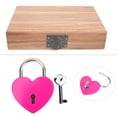 thumbnail image 4 of Artículos para el hogar, candado de metal con forma de corazón y colorido, tecnología avanzada, 4 of 6
