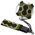 thumbnail image 1 of Graflsoa Black and Yellow Solo Soccer Trainer with Elastic Strap for Ball Control and Skill Development, Portable Nylon Design for Anytime Practice, 1 of 6