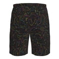 thumbnail image 6 of Naloa Doodle Dinosaur Men's Beach Shorts, Surfing shorts, Swim trunks, Quick Dry Swim Trunks for Surfing Beach Fun - 3X-Large, 6 of 9