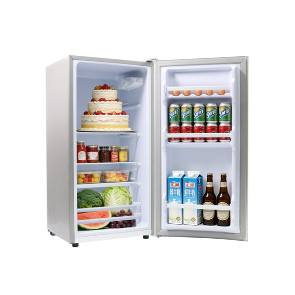 E-Yards 3.2 Cu.Ft Mini Fridge Small Refrigerator Single Door Adjustable Thermostat Energy-efficient Low Noise, Compact Fridge for Bedroom, Office, Dorm