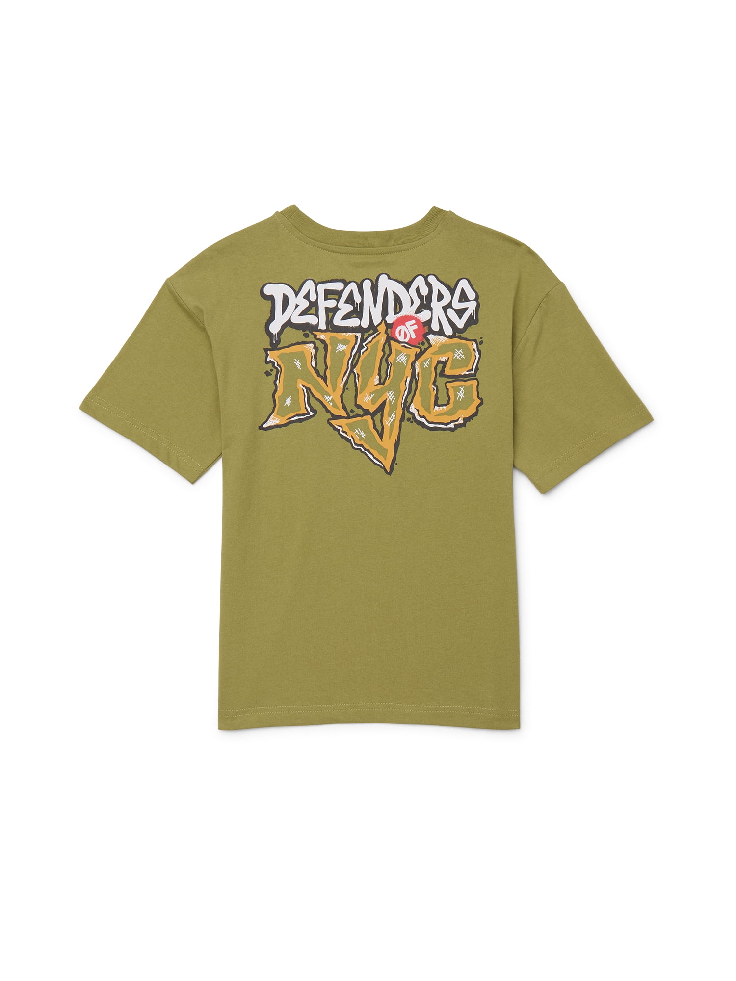 Teenage Mutant Ninja Turtles Boys Graphic Retro Print Tee with Short Sleeves, Sizes 4-18