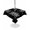 Black, variant on Outdoor Tablecloth with Umbrella Hole for Patio/Picnic/Party/Camping, Laundry Waterproof Table Cloth Round Cover Washable, Black Words Funny Wash Dry Fold Minimalist (Dia 54")